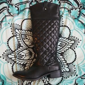 Black Quilted Boot